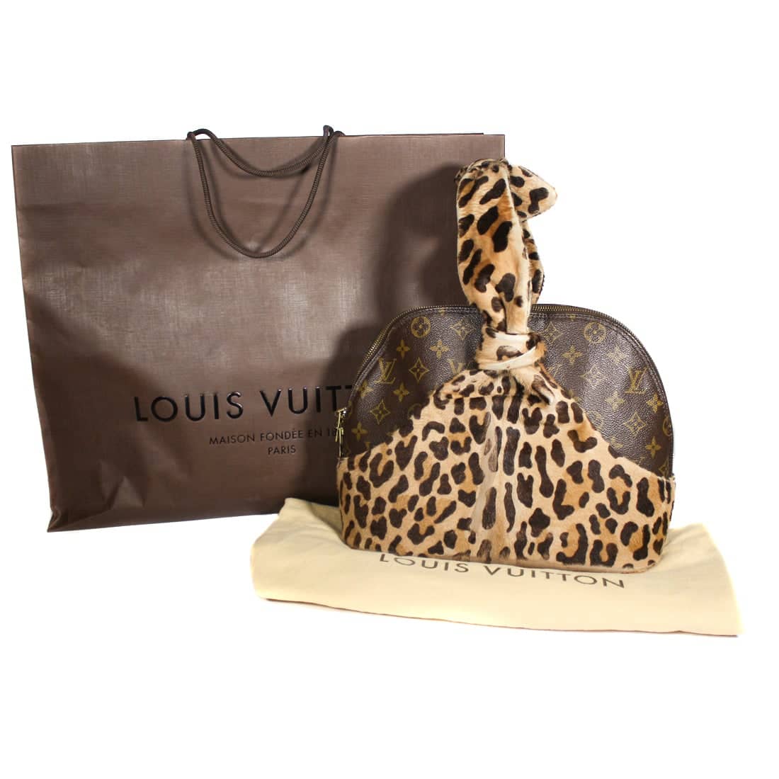 LOUIS VUITTON Louis Vuitton Azzedine Alaia Alma Monogram Leopard